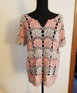 Free People Silk Mesh Sweater